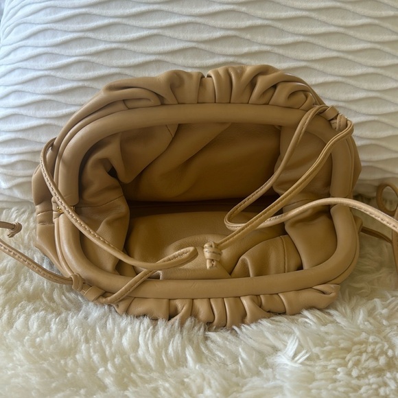 Bottega Veneta Mini Pouch beige color; - Picture 5 of 12